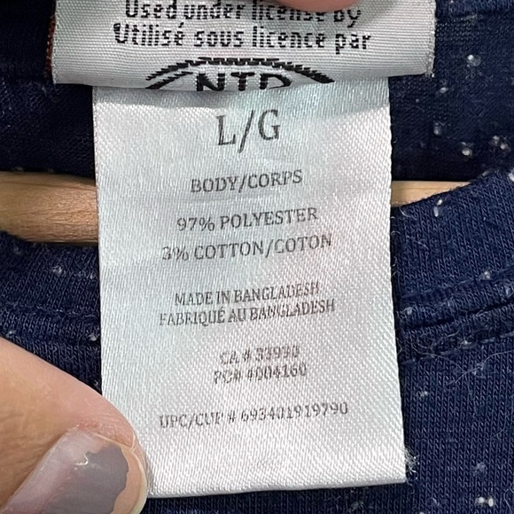 Superman Unisex Blue Speckled Graphic Tee, Size Large - Picture 8 of 9